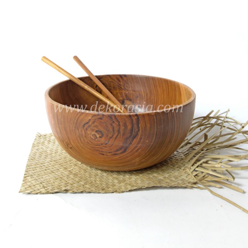 Teak Wood Round Bowl 5.7 Inc | Kitchen Tools | Wooden